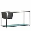 Loftscape Couchtisch Carrabelle III - Glas / Metall - Grau / Anthrazit