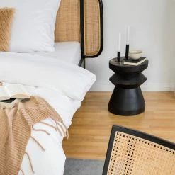 Red Living Beistelltisch Edgewood II - Mango massiv - Mango Schwarz / Mango -Wohnzimmermöbel boutique en ligne 1000211496 220429 030 DETAILS P000000001000211496