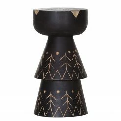 Red Living Beistelltisch Edgewood III - Mango massiv - Mango Schwarz / Mango