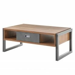 Ars manufacti Couchtisch Marton - Eiche Stirling Dekor / Anthrazit