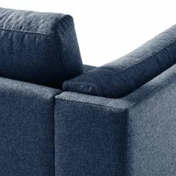 Studio Copenhagen Ecksofa COSO Classic+ mit Longchair - Webstoff Inze: Blau - Breite: 287 cm - Longchair davorstehend links - Chrom glänzend -Wohnzimmermöbel boutique en ligne 1000211866 200811 17012500476 DETAILS P000000001000211866