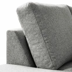 Studio Copenhagen Wohnlandschaft COSO Classic+ - Webstoff Inze: Hellgrau - Longchair davorstehend rechts / Ottomane links - Bettkasten - Chrom glänzend 46 Studio Copenhagen Wohnlandschaft COSO Classic+ - Webstoff Inze: Hellgrau - Longchair davorstehend rechts / Ottomane links - Bettkasten - Chrom glänzend -Wohnzimmermöbel boutique en ligne 1000212027 200811 17104101672 DETAILS P000000001000212027