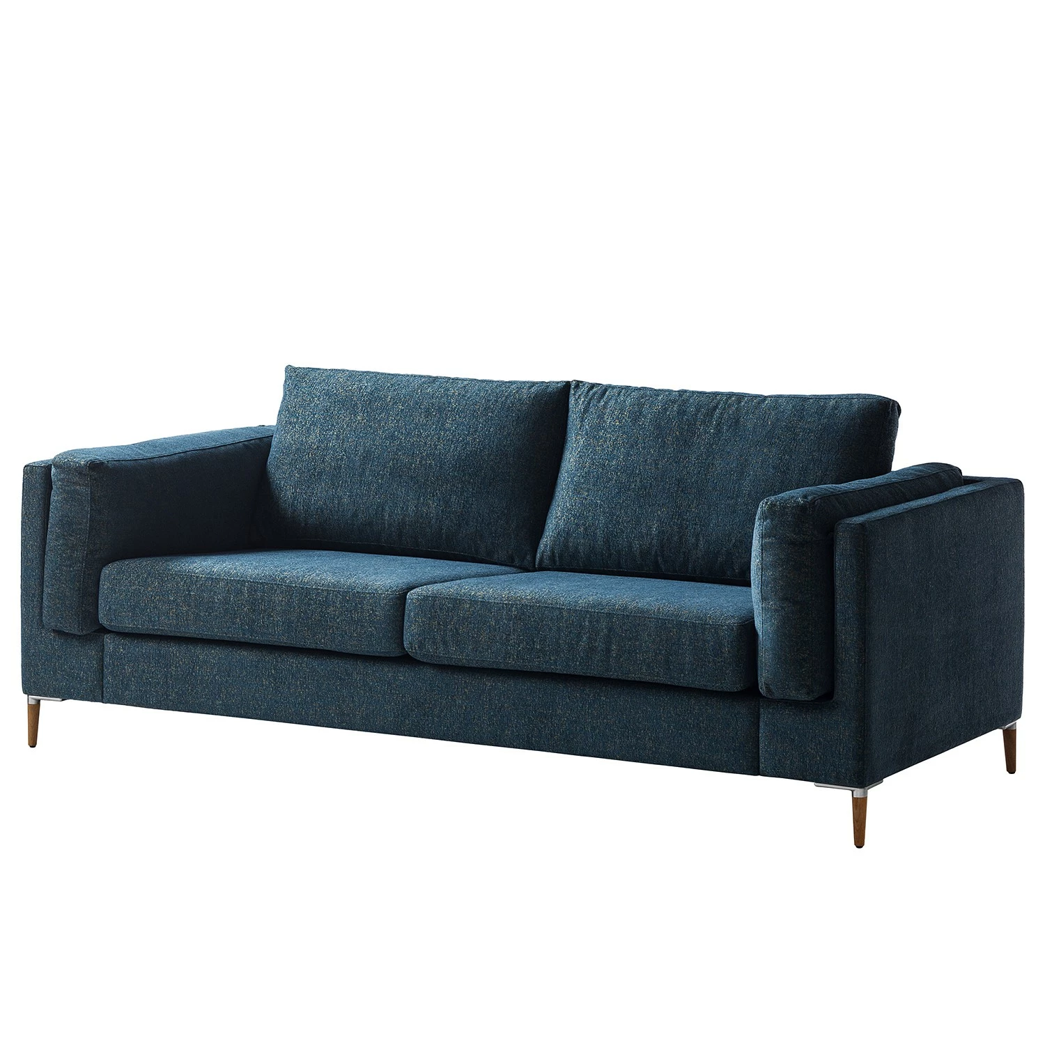 Studio Copenhagen 2,5-Sitzer Sofa COSO Classic+ - Chenille Rufi: Blau - Eiche Dunkel 1 Studio Copenhagen 2,5-Sitzer Sofa COSO Classic+ - Chenille Rufi: Blau - Eiche Dunkel