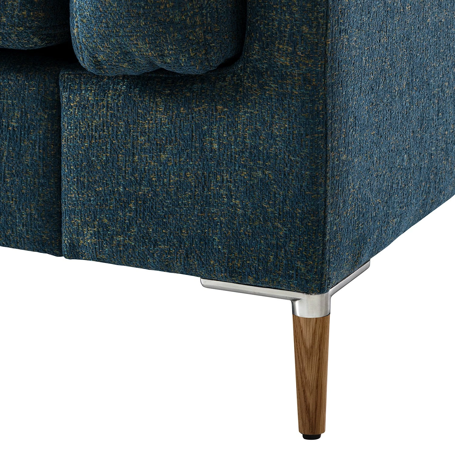 Studio Copenhagen 2,5-Sitzer Sofa COSO Classic+ - Chenille Rufi: Blau - Eiche Dunkel 19 Studio Copenhagen 2,5-Sitzer Sofa COSO Classic+ - Chenille Rufi: Blau - Eiche Dunkel – Bild 19