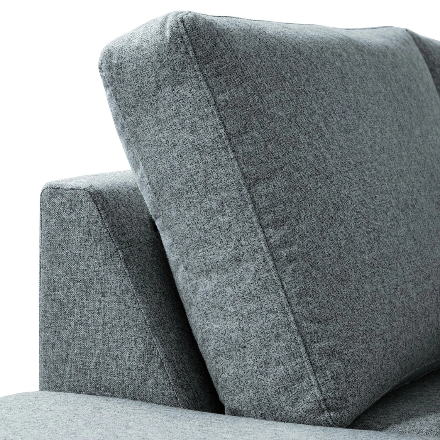 Studio Copenhagen Ecksofa COSO Classic+ mit Ottomane - Webstoff Inze: Graublau - Breite: 245 cm - Ottomane davorstehend links - Bettkasten - Eiche Dunkel 17 Studio Copenhagen Ecksofa COSO Classic+ mit Ottomane - Webstoff Inze: Graublau - Breite: 245 cm - Ottomane davorstehend links - Bettkasten - Eiche Dunkel – Bild 17