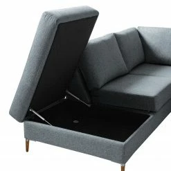 Studio Copenhagen Ecksofa COSO Classic+ mit Ottomane - Webstoff Inze: Graublau - Breite: 245 cm - Ottomane davorstehend links - Bettkasten - Eiche Dunkel 47 Studio Copenhagen Ecksofa COSO Classic+ mit Ottomane - Webstoff Inze: Graublau - Breite: 245 cm - Ottomane davorstehend links - Bettkasten - Eiche Dunkel -Wohnzimmermöbel boutique en ligne 1000212851 200825 13003200843 DETAILS P000000001000212851