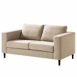Studio Copenhagen 2-Sitzer Sofa COSO Classic - Webstoff Milan: Beige - Buche