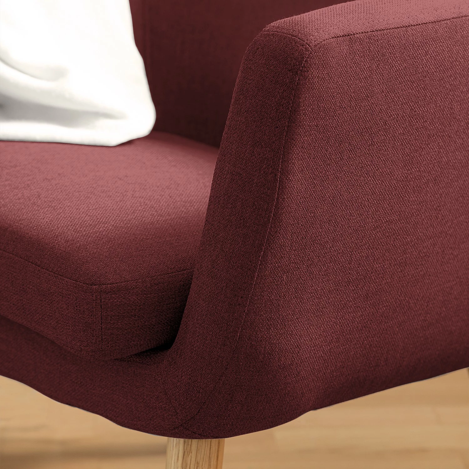 Mørteens Sessel Nicholas - Webstoff - Dunkelrot 12 Mørteens Sessel Nicholas - Webstoff - Dunkelrot – Bild 12