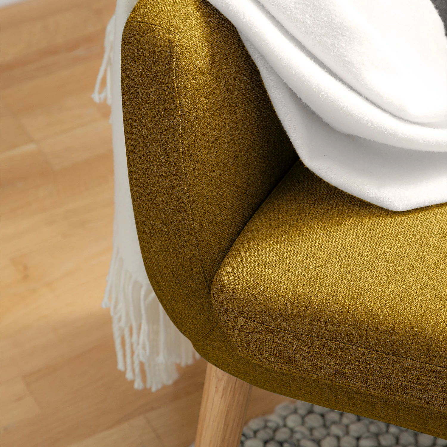 Mørteens Sessel Nicholas - Webstoff - Currygelb 13 Mørteens Sessel Nicholas - Webstoff - Currygelb – Bild 13