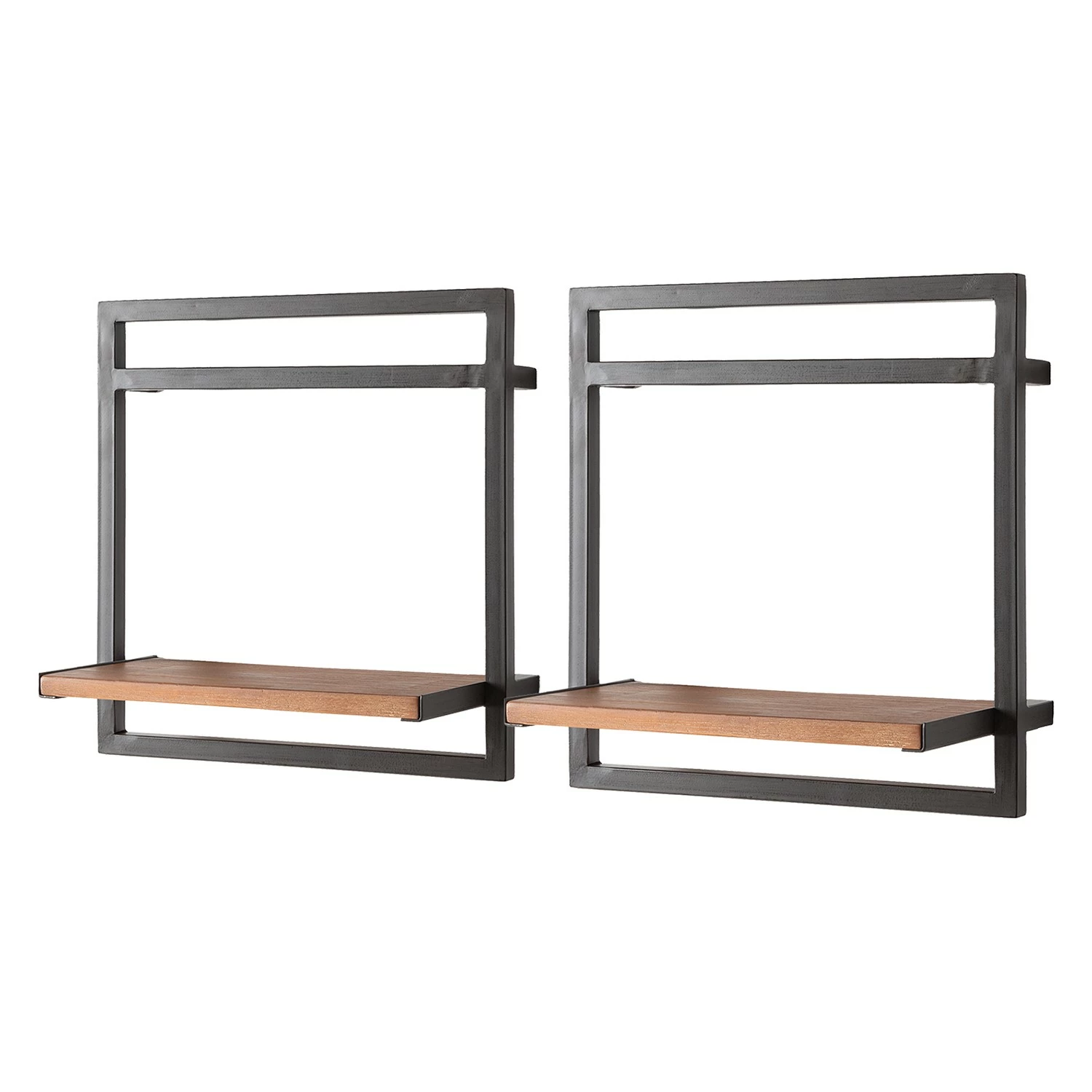 Ars manufacti Wandregal-Set Manchester V (7-teilig) - Akazie massiv / Metall - Akazie / Anthrazit 5 Ars manufacti Wandregal-Set Manchester V (7-teilig) - Akazie massiv / Metall - Akazie / Anthrazit – Bild 5