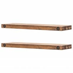 Ars manufacti Wandboard Manchester (2er-Set) - Akazie massiv - Breite: 90 cm