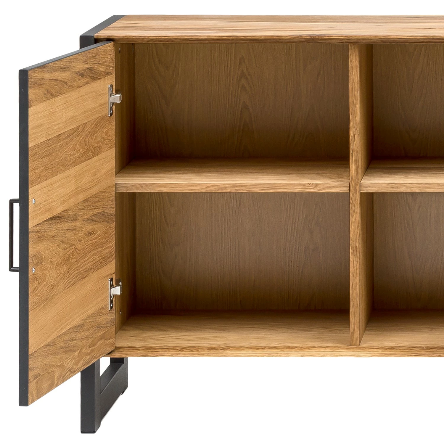 Naturoo Sideboard Ironwood II - Echtholzfurnier / Metall - Alteiche / Grau 4 Naturoo Sideboard Ironwood II - Echtholzfurnier / Metall - Alteiche / Grau – Bild 4