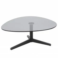 Red Living Couchtisch Mandan II - Glas / Metall - Grau / Schwarz