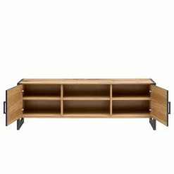 Naturoo TV-Lowboard Ironwood II - Echtholzfurnier / Metall - Alteiche / Grau -Wohnzimmermöbel boutique en ligne 1000213252 200512 14010600065 DETAILS P000000001000213252