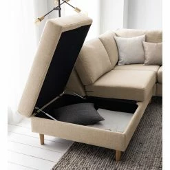 Studio Copenhagen Ecksofa COSO Classic mit Ottomane - Webstoff Milan: Beige - Breite: 238 cm - Ottomane davorstehend links - Bettkasten - Esche 35 Studio Copenhagen Ecksofa COSO Classic mit Ottomane - Webstoff Milan: Beige - Breite: 238 cm - Ottomane davorstehend links - Bettkasten - Esche -Wohnzimmermöbel boutique en ligne 1000213552 201103 12350700201 DETAILS P000000001000213552