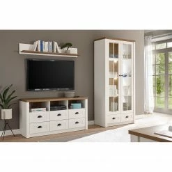 Norrwood Vitrinenschrank Proville - Eiche Weiß Dekor / Eiche Dekor 9 Norrwood Vitrinenschrank Proville - Eiche Weiß Dekor / Eiche Dekor -Wohnzimmermöbel boutique en ligne 1000213895 200525 13145000132 MOOD DETAILS P000000001000213895 mood