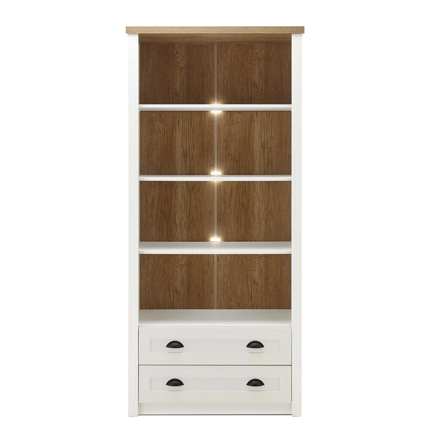 Norrwood Regal Proville III - Eiche Weiß Dekor / Eiche Dekor 4 Norrwood Regal Proville III - Eiche Weiß Dekor / Eiche Dekor – Bild 4