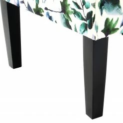 Kayoom Polsterstuhl Indira II - Webstoff / Buche massiv - Schwarz / Grün & Weiß -Wohnzimmermöbel boutique en ligne 1000214193 200529 06041400118 DETAILS P000000001000214193