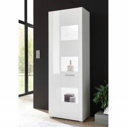 Loftscape Wohnwand Cely III (4-teilig) - Hochglanz Weiß / Matt Weiß -Wohnzimmermöbel boutique en ligne 1000214314 200527 07023000191 MOOD DETAILS P000000001000214314 mood