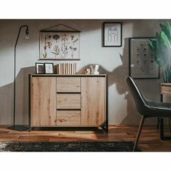 Red Living Kommode Denville II - Eiche Artisan Dekor / Anthrazit -Wohnzimmermöbel boutique en ligne 1000214501 200608 14164700095 MOOD DETAILS P000000001000214501 mood