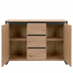 Red Living Kommode Denville II - Eiche Artisan Dekor / Anthrazit -Wohnzimmermöbel boutique en ligne 1000214501 200608 14170000104 DETAILS P000000001000214501