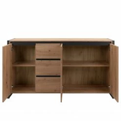 Red Living Sideboard Denville - Eiche Artisan Dekor / Anthrazit -Wohnzimmermöbel boutique en ligne 1000214505 200608 14181600161 DETAILS P000000001000214505