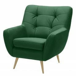 Fredriks Sessel Sawston I - Samt - Grün