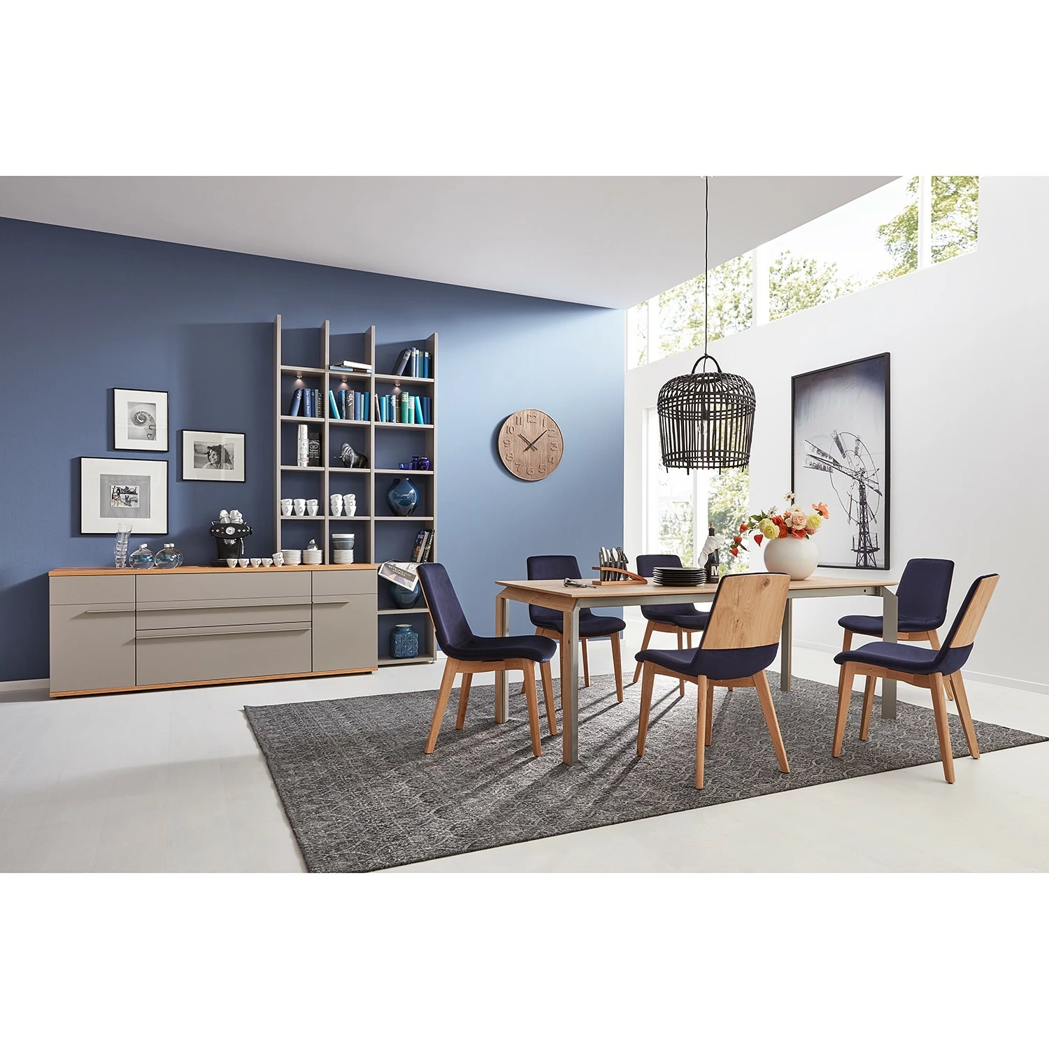 GWINNER Esstisch Millsboro I - Balkeneiche Honig - Breite: 180 cm - Ausziehbar 2 GWINNER Esstisch Millsboro I - Balkeneiche Honig - Breite: 180 cm - Ausziehbar – Bild 2