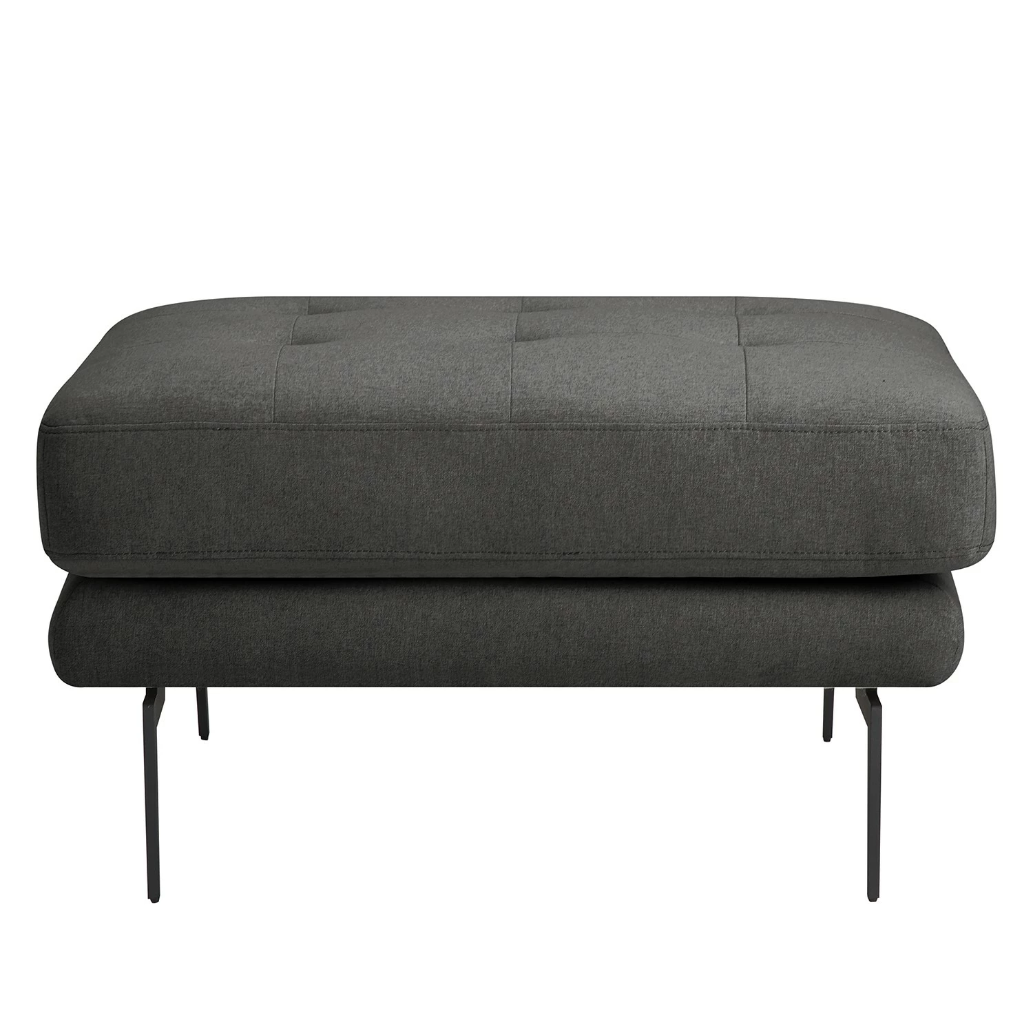 Mørteens Polsterhocker Hamina I - Flanell - Dunkelgrau 5 Mørteens Polsterhocker Hamina I - Flanell - Dunkelgrau – Bild 5