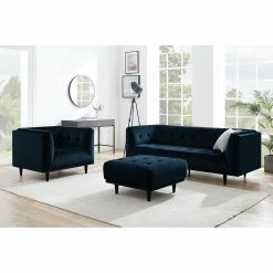 Red Living Sofa Botley (3-Sitzer) - Samt - Marineblau 17 Red Living Sofa Botley (3-Sitzer) - Samt - Marineblau -Wohnzimmermöbel boutique en ligne 1000216238 210107 16315700350 MOOD DETAILS P000000001000216238 mood
