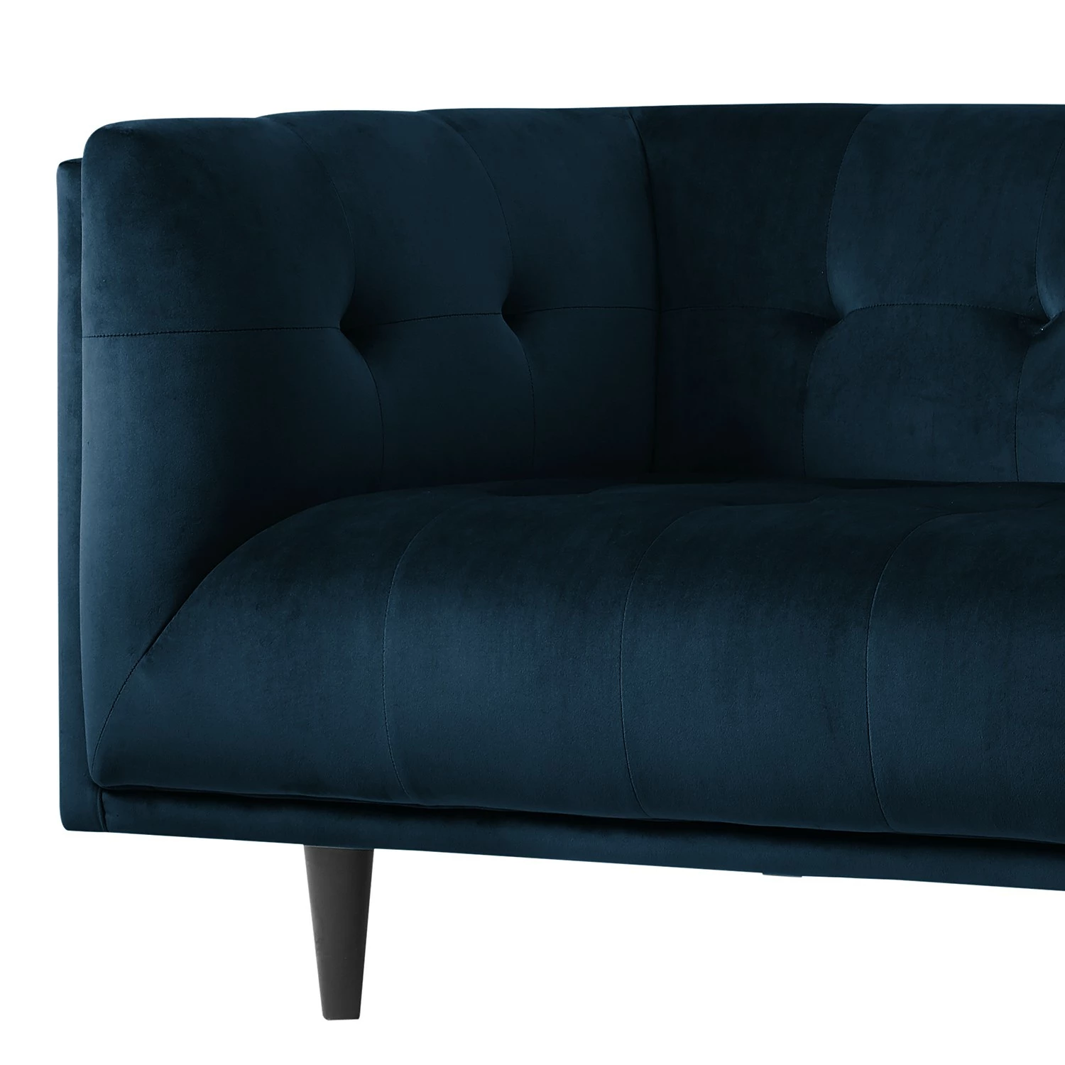 Red Living Sofa Botley (3-Sitzer) - Samt - Marineblau 8 Red Living Sofa Botley (3-Sitzer) - Samt - Marineblau – Bild 8