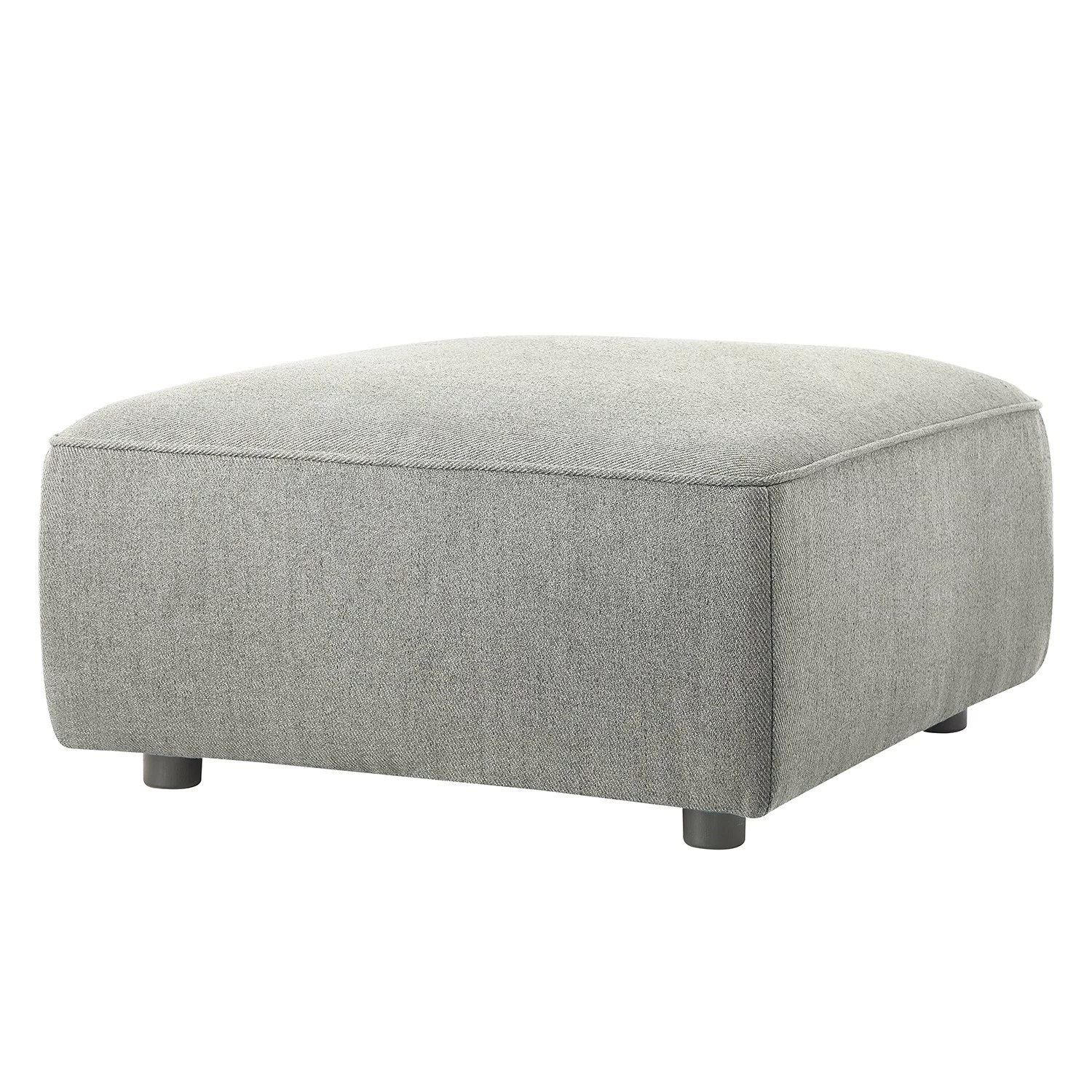 Fredriks Polsterhocker Berlou I - Webstoff - Grau 1 Fredriks Polsterhocker Berlou I - Webstoff - Grau