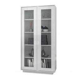 LC Spa Vitrinenschrank Ice - Hochglanz Weiß