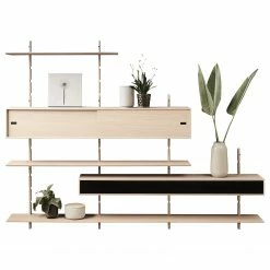 Studio Copenhagen Wandregal Lautaro VI - Eiche teilmassiv - Eiche Hell