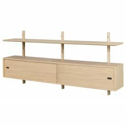 Studio Copenhagen Wandregal Lautaro III - Eiche teilmassiv - Eiche Hell