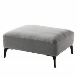 Studio Copenhagen Polsterhocker Berrie - Webstoff Milan: Hellgrau