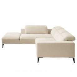 Studio Copenhagen Ecksofa Berrie II - Webstoff Saia: Beige - Breite: 263 cm - Ottomane davorstehend links -Wohnzimmermöbel boutique en ligne 1000217561 201222 13352600595 DETAILS P000000001000217561