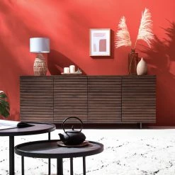 Studio Copenhagen Sideboard Kirley II - Akazie massiv - Akazie Dunkel -Wohnzimmermöbel boutique en ligne 1000218073 210420 08100700010 MOOD DETAILS P000000001000218073 mood