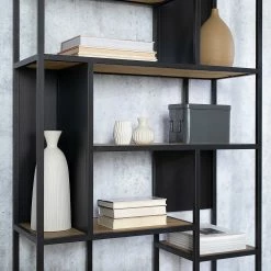 Studio Copenhagen Regal Flox II - Echtholzfurnier / Metall - Eiche / Schwarz 25 Studio Copenhagen Regal Flox II - Echtholzfurnier / Metall - Eiche / Schwarz -Wohnzimmermöbel boutique en ligne 1000218118 211020 14272100042 DETAILS P000000001000218118