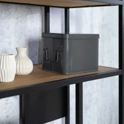 Studio Copenhagen Regal Flox II - Echtholzfurnier / Metall - Eiche / Schwarz 26 Studio Copenhagen Regal Flox II - Echtholzfurnier / Metall - Eiche / Schwarz -Wohnzimmermöbel boutique en ligne 1000218118 211020 14272500053 DETAILS P000000001000218118