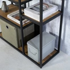 Studio Copenhagen Regal Flox II - Echtholzfurnier / Metall - Eiche / Schwarz 27 Studio Copenhagen Regal Flox II - Echtholzfurnier / Metall - Eiche / Schwarz -Wohnzimmermöbel boutique en ligne 1000218118 211020 14273000064 DETAILS P000000001000218118