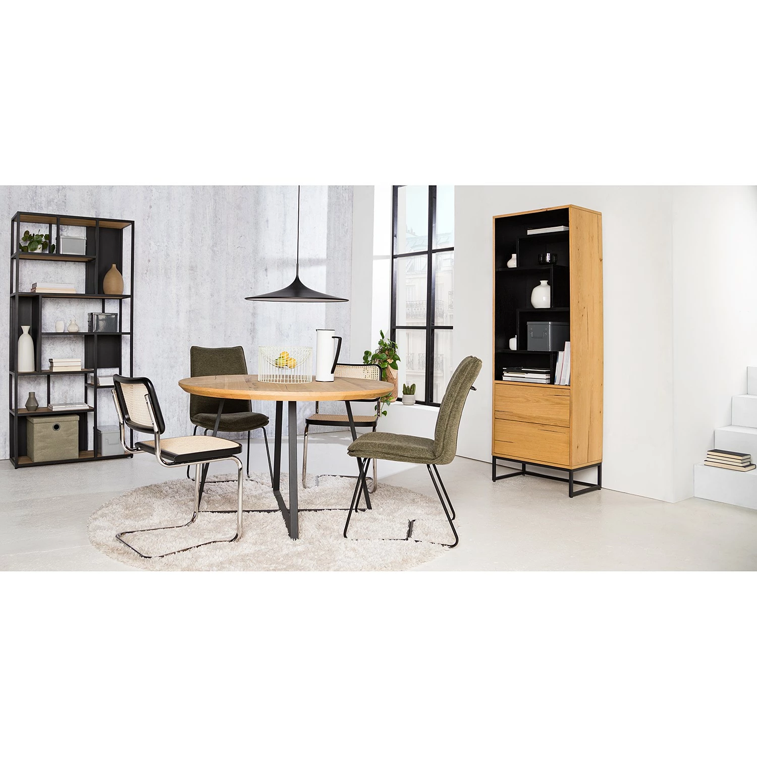 Studio Copenhagen Regal Flox II - Echtholzfurnier / Metall - Eiche / Schwarz 3 Studio Copenhagen Regal Flox II - Echtholzfurnier / Metall - Eiche / Schwarz – Bild 3