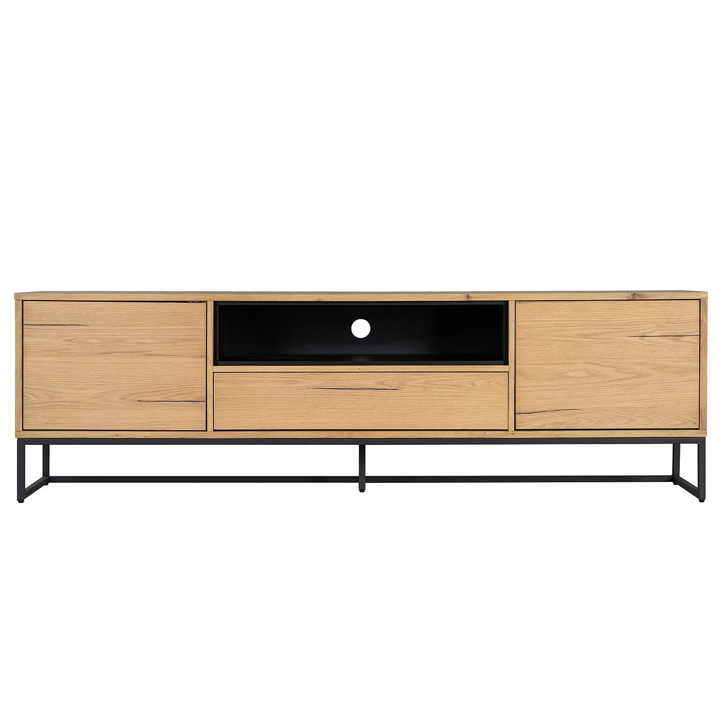 Studio Copenhagen TV-Lowboard Flox I - Echtholzfurnier / Metall - Eiche / Schwarz 3 Studio Copenhagen TV-Lowboard Flox I - Echtholzfurnier / Metall - Eiche / Schwarz – Bild 3