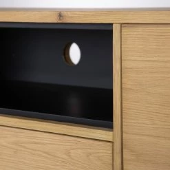 Studio Copenhagen TV-Lowboard Flox I - Echtholzfurnier / Metall - Eiche / Schwarz 20 Studio Copenhagen TV-Lowboard Flox I - Echtholzfurnier / Metall - Eiche / Schwarz -Wohnzimmermöbel boutique en ligne 1000218126 210720 12003600003 DETAILS P000000001000218126