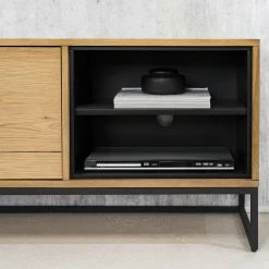 Studio Copenhagen TV-Lowboard Flox II - Echtholzfurnier / Metall - Eiche / Schwarz 26 Studio Copenhagen TV-Lowboard Flox II - Echtholzfurnier / Metall - Eiche / Schwarz -Wohnzimmermöbel boutique en ligne 1000218134 211026 111417000038 DETAILS P000000001000218134