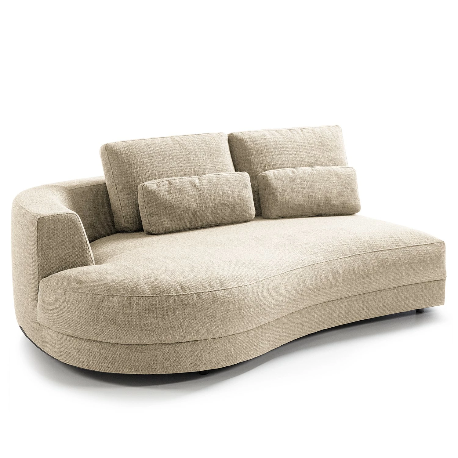 Studio Copenhagen Ecksofa Willows I - Webstoff Amila: Beige - Ottomane davorstehend links 4 Studio Copenhagen Ecksofa Willows I - Webstoff Amila: Beige - Ottomane davorstehend links – Bild 4