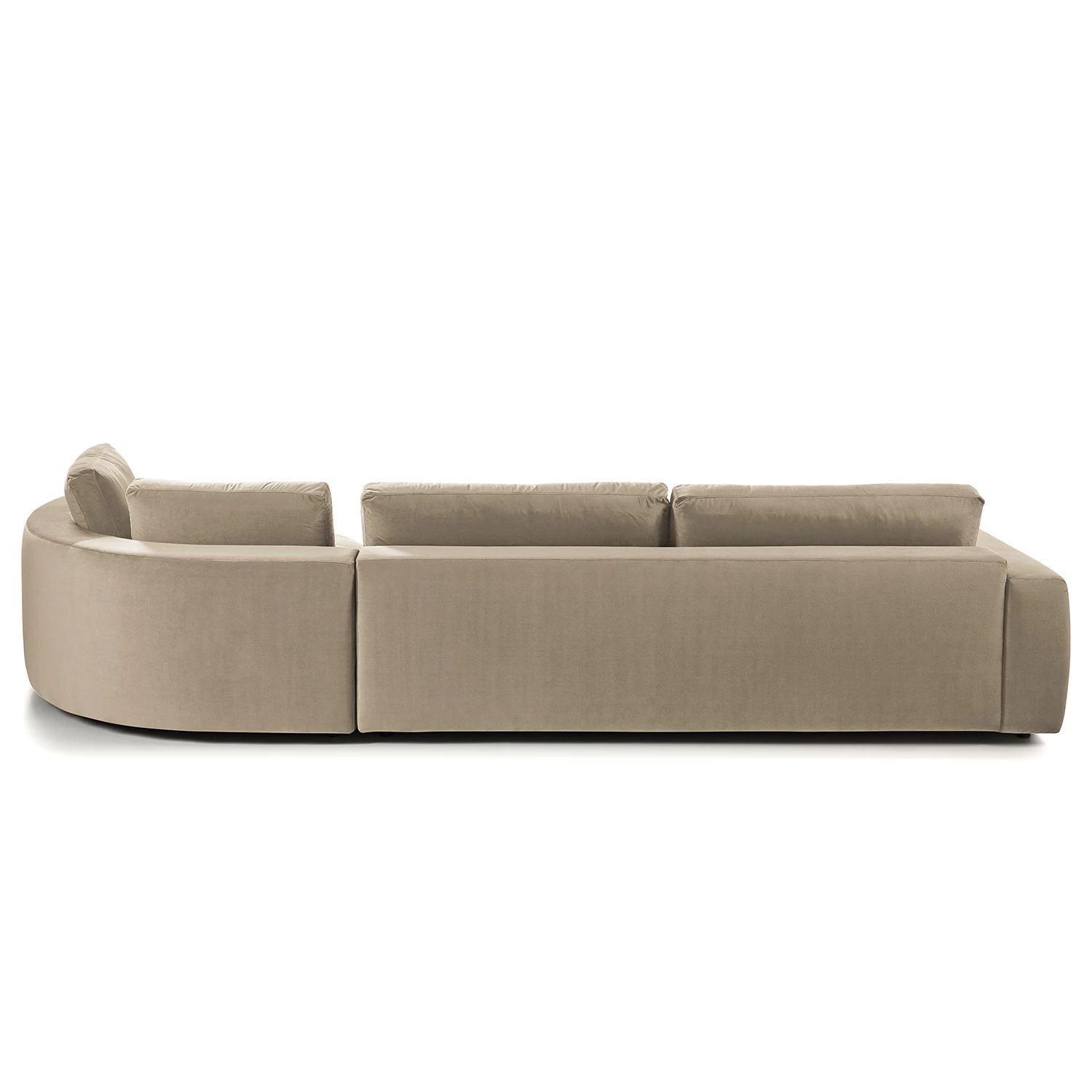 Studio Copenhagen Ecksofa Willows II - Samt Shyla: Beige - Ottomane davorstehend rechts 6 Studio Copenhagen Ecksofa Willows II - Samt Shyla: Beige - Ottomane davorstehend rechts – Bild 6