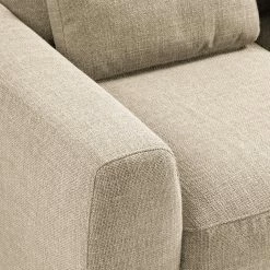 Studio Copenhagen Ecksofa Willows III - Webstoff Amila: Beige - Longchair davorstehend rechts -Wohnzimmermöbel boutique en ligne 1000218220 201215 18330300280 DETAILS P000000001000218220