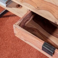 Naturoo Couchtisch Nigg - Sheesham massiv / Metall - Sheesham / Schwarz -Wohnzimmermöbel boutique en ligne 1000218279 200701 11490300004 DETAILS P000000001000218279