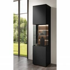 GWINNER Wohnkombination Misano II (3-teilig) - Anthrazit / Wildeiche - Mit Beleuchtung -Wohnzimmermöbel boutique en ligne 1000218338 200828 11290000183 MOOD DETAILS P000000001000218338 mood